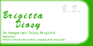 brigitta diosy business card