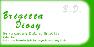 brigitta diosy business card